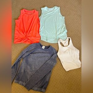 Athleta Girl Haul - size Large 12 - athletic tops